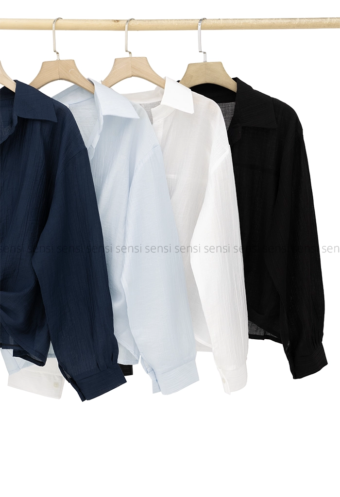 شومیز جلو پیچ تنسل کد1005286